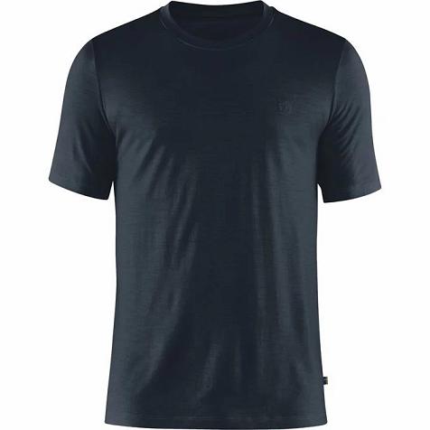 Fjallraven Udsalg T-Shirt Herre Abisko Mørkeblå KOAP05127